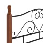 Estructura de cama de metal negro 120x200 cm de vidaXL, Camas y somieres - Ref: Foro24-324934, Precio: 145,74 €, Descuento: %