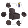 Sillón de masaje reclinable de tela marrón oscuro en Sillones | Comprar online en Foru.es