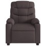 Sillón de masaje reclinable de tela marrón oscuro en Sillones | Comprar online en Foru.es