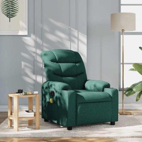 Sillón de masaje reclinable de tela verde oscuro en Sillones | Comprar online en Foru.es