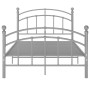 Estructura de cama de metal gris 120x200 cm de vidaXL, Camas y somieres - Ref: Foro24-324975, Precio: 90,86 €, Descuento: %