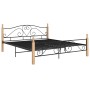 Estructura de cama de metal negra 180x200 cm de vidaXL, Camas y somieres - Ref: Foro24-324944, Precio: 177,12 €, Descuento: %