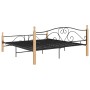 Estructura de cama de metal negra 180x200 cm de vidaXL, Camas y somieres - Ref: Foro24-324944, Precio: 177,12 €, Descuento: %