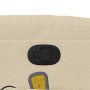 Sillón de masaje reclinable de tela crema en Sillones | Comprar online en Foru.es
