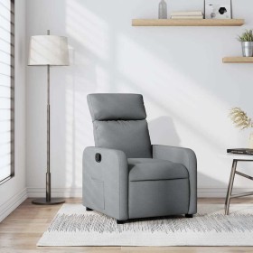Sillón reclinable de tela gris claro en Sillones | Comprar online en Foru.es