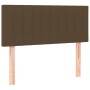 Cama box spring colchón y luces LED tela marrón oscuro 90x200cm de vidaXL, Camas y somieres - Ref: Foro24-3133288, Precio: 28...