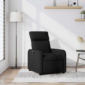 Sillón reclinable de tela negro en Sillones | Comprar online en Foru.es