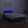 Cama box spring con colchón LED tela negro 120x200 cm de vidaXL, Camas y somieres - Ref: Foro24-3133303, Precio: 390,43 €, De...