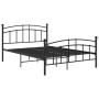 Estructura de cama de metal negro 200x200 cm de vidaXL, Camas y somieres - Ref: Foro24-324985, Precio: 151,26 €, Descuento: %
