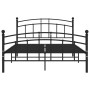Estructura de cama de metal negro 200x200 cm de vidaXL, Camas y somieres - Ref: Foro24-324985, Precio: 151,26 €, Descuento: %