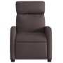 Sillón reclinable de tela marrón oscuro en Sillones | Comprar online en Foru.es