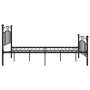 Estructura de cama de metal negro 200x200 cm de vidaXL, Camas y somieres - Ref: Foro24-324985, Precio: 151,26 €, Descuento: %