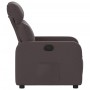 Sillón reclinable de tela marrón oscuro en Sillones | Comprar online en Foru.es