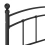 Estructura de cama de metal negro 200x200 cm de vidaXL, Camas y somieres - Ref: Foro24-324985, Precio: 151,26 €, Descuento: %