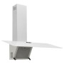 Campana extractora pared acero y vidrio templado blanco 90 cm de vidaXL, Extractores - Ref: Foro24-51670, Precio: 189,84 €, D...