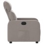 Sillón reclinable de tela gris taupe en Sillones | Comprar online en Foru.es