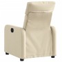 Sillón reclinable de tela crema en Sillones | Comprar online en Foru.es