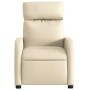 Sillón reclinable de tela crema en Sillones | Comprar online en Foru.es