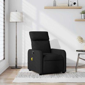 Sillón reclinable de masaje de tela negro en Sillones | Comprar online en Foru.es