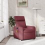 Sillón de masaje reclinable de tela color vino tinto en Sillones | Comprar online en Foru.es