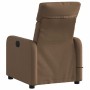 Sillón reclinable con masaje de tela marrón en Sillones | Comprar online en Foru.es
