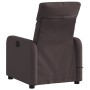 Sillón de masaje reclinable de tela marrón oscuro en Sillones | Comprar online en Foru.es