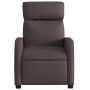 Sillón de masaje reclinable de tela marrón oscuro en Sillones | Comprar online en Foru.es
