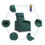 Sillón de masaje reclinable de tela verde oscuro en Sillones | Comprar online en Foru.es