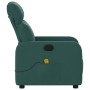 Sillón de masaje reclinable de tela verde oscuro en Sillones | Comprar online en Foru.es