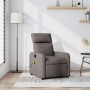 Sillón de masaje reclinable de tela gris taupé en Sillones | Comprar online en Foru.es
