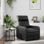Sillón reclinable de cuero sintético negro en Sillones | Comprar online en Foru.es