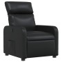 Sillón reclinable de cuero sintético negro en Sillones | Comprar online en Foru.es