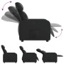 Sillón reclinable de cuero sintético negro en Sillones | Comprar online en Foru.es