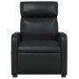 Sillón reclinable de cuero sintético negro en Sillones | Comprar online en Foru.es