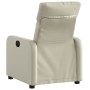 Sillón reclinable de cuero sintético crema en Sillones | Comprar online en Foru.es