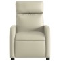 Sillón reclinable de cuero sintético crema en Sillones | Comprar online en Foru.es