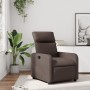 Sillón reclinable de cuero sintético marrón en Sillones | Comprar online en Foru.es