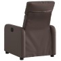 Sillón reclinable de cuero sintético marrón en Sillones | Comprar online en Foru.es