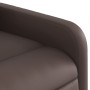 Sillón reclinable de cuero sintético marrón en Sillones | Comprar online en Foru.es