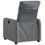 Sillón reclinable de cuero sintético gris en Sillones | Comprar online en Foru.es