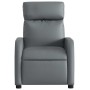 Sillón reclinable de cuero sintético gris en Sillones | Comprar online en Foru.es