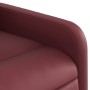 Sillón reclinable de cuero sintético rojo tinto en Sillones | Comprar online en Foru.es