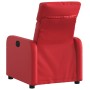 Sillón reclinable de cuero sintético rojo en Sillones | Comprar online en Foru.es