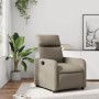 Sillón reclinable de cuero sintético color capuchino en Sillones | Comprar online en Foru.es