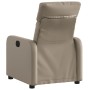 Sillón reclinable de cuero sintético color capuchino en Sillones | Comprar online en Foru.es