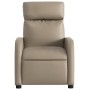 Sillón reclinable de cuero sintético color capuchino en Sillones | Comprar online en Foru.es