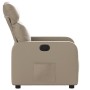 Sillón reclinable de cuero sintético color capuchino en Sillones | Comprar online en Foru.es