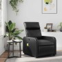 Sillón de masaje reclinable cuero sintético negro en Sillones | Comprar online en Foru.es