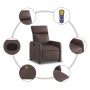Sillón de masaje reclinable cuero sintético marrón en Sillones | Comprar online en Foru.es