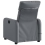 Sillón de masaje reclinable cuero sintético gris en Sillones | Comprar online en Foru.es
